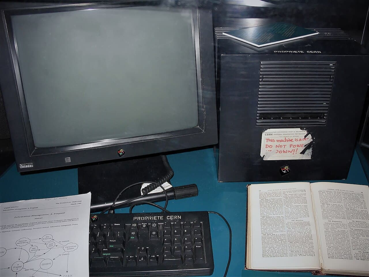 The NeXTcube workstation used as the first World Wide Web server at CERN