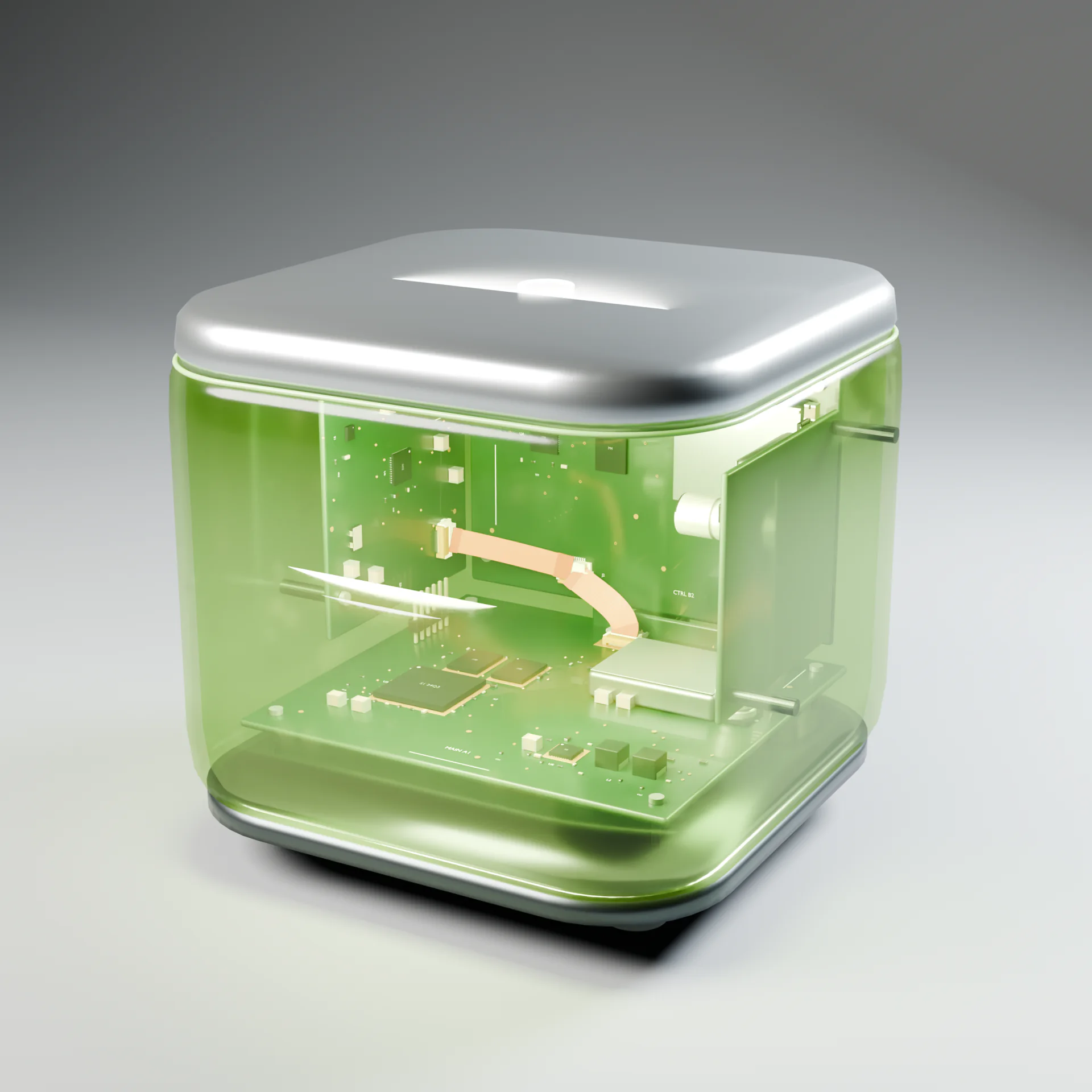 View through the translucent SENSE enclosure